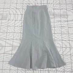 ◇ Θ LILLIAN CARAT リリアンカラット ロング丈 マーメイド スカート サイズ2 ライトブルー系 レディース E  【1509100070801】