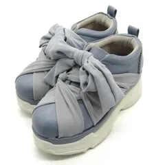 アクシーズファム スニーカー ローカット 厚底 ブランド シューズ 靴 キッズ 女の子用 Sサイズ 水色系 axes femme 【中古】のサムネイル