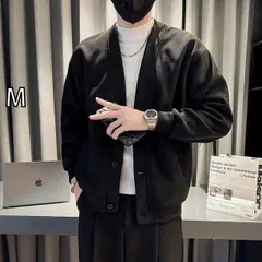 [M ]メンズ  服  シンプル ファッション オシャレ 大人 かっこいい 大きいサイズ ストリート 紳士服 ジャケット ノー カラー ニットカーディガン トレーナー ライト 