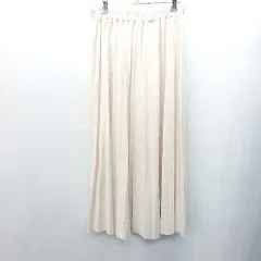 ◇ THE SHOP TK ロング丈 フレア スカート サイズM ベージュ系 レディース E  【1407020013000】