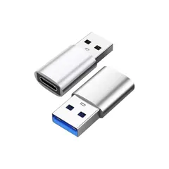 タイプC USB 変換アダプタ 超小型 Type-C メス to USB-A オス typec usb3.0 変換アダプター 2個セット【 対応 iPhone se 11 12 13 Pro Max、 Xperia などに】【 変換コネクタ 3A 急速充電