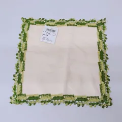 chikazawa ハンカチ 枝豆 近沢レース タオルハンカチ クリーム