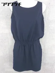 ◇ KBF+ ケービーエフプラス ノースリーブ ミニ ワンピース サイズONE ネイビー レディース 【中古】 【1002800714766】