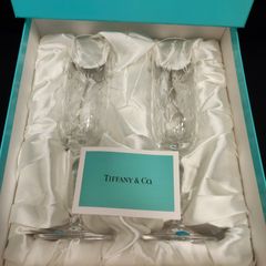 未使用保管品★TIFFANY&Co. ティファニー ペア シャンパングラス フローレット 日本製