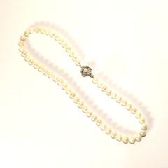 美品】天然 白珊瑚 ヴィンテージ ネックレス アクセサリー 全長50cm 