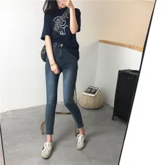 ハイウエスト スキニージーンズ スキニーデニム ストレッチスキニー スキニーパンツ 美脚 黒 ブラック デニムパンツ ボトムス ジーンズ ジーパン レディース タイト スリム ストレッチ 送料無料#lll027