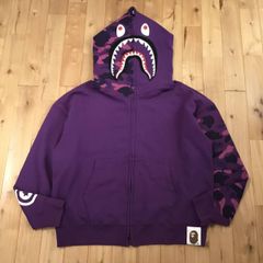 ☆激レア☆ APE パープル カモ シャークパーカー 紫 M パーカー kaws