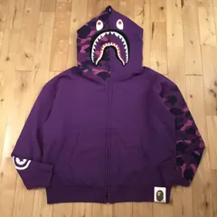 2025年最新】a bathing ape シャークパーカー 紫の人気アイテム