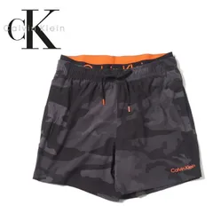 メンズ 水着カルバン クライン サーフ サーフパンツ 海パン 水陸両用 海水パンツ ボードショーツ サーフショーツ 水着 男性 アウトドア キャンプ 釣り 海 海水浴 CAMO カモ 迷彩 オレンジ  M L XL XXL 2L 3L 大きいサイズ USモデル