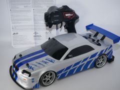 ジャンク Jada Toys ワイルドスピード ブライアン 日産スカイライン GT-R (BN34) ラジコン 1/10 Silver/Blue (99701)