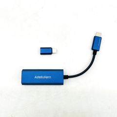 Astell&Kern AK HC2 Midnight Blue [リミテッドカラー 4.4mm5極バランス出力搭載ポータブルUSB-DAC] 384KHz32bit/DSD256ハイレゾ対応 バスパワー駆動 Type-C＆Lightning対応