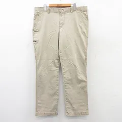 W38/古着 パンツ メンズ ベージュ カーキ 25aug20 中古 ボトムス ロング