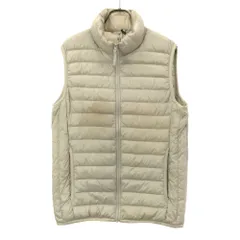 ユニクロ ウルトラライトダウン ダウンベスト S ライトグレー系 UNIQLO 収納袋付 メンズ