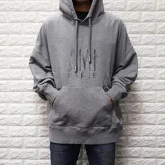 AMI PARIS アミ パリス 刺繍ロゴ スウェットパーカー フーディ HEATHER GREY