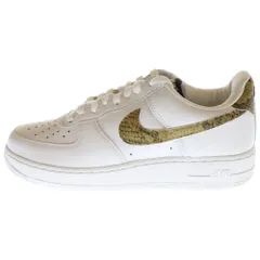 NIKE (ナイキ) AIR FORCE 1 LOW RETRO PRM QS IVORY SNAKE エアフォース1 レトロ アイボリースネーク ローカットスニーカー ホワイト US7.5/25.5cm AO1635-100