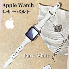 Apple Watch 本革 レザー ベルト 韓国 人気 細み アップルウォッチ