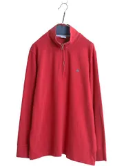 【お得なクーポン配布中!】 ブルックスブラザーズ ハーフジップ 長袖 Tシャツ メンズ XL ハイネック プルオーバー ラガーシャツ 素材 ロンT ワンポイント 大きいサイズ