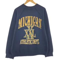 古着 90年代 タルテックス TULTEX MICHIGAN ミシガン大学 カレッジスウェットシャツ トレーナー USA製 メンズM ヴィンテージ/eaa426398のサムネイル