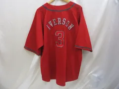 激レア☆ アイバーソン ゲームシャツ アメフトシャツ L ⑥ ミッチェルアンドネス（MITCHELL & NESS） スイングマン