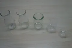 23-21ガラス瓶／花瓶／一輪挿し　花瓶　花　インテリア雑貨　5点セット