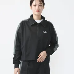 ★プーマ PUMA 新品 レディース 吸汗速乾 トレーニング ジャージ ハーフジップ プルオーバー ジャケット 黒 [680705-01-XL] 二 参★QWER★