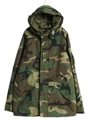【お得なクーポン配布中!】 90s 米軍実物 US ARMY ECWCS ゴアテックス ウッドランドカモ 迷彩 ミリタリー ジャケット MEDIUM REGULAR / 軍物 96年製 1st GEN パーカーのサムネイル