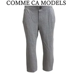 COMME CA MODELS コムサモデルズ レディース スウェットパンツ クロップド ホワイトライン グレー 40号 11号 L 美品 値下げ不可のサムネイル