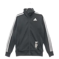 adidas (アディダス) ロゴプリント ウォームアップ トラックジャケット ジャージ ブラック AZ4777のサムネイル