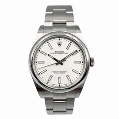 ROLEX ロレックス 114300 7X835628 オイスターパーペチュアル 自動巻き 稼働品 ホワイト×シルバー W03126XB6E