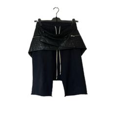 10SS SWING SH/FUNNY PANTS レザーラップサルエルパンツ.-