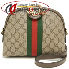 GUCCI グッチ オフィディア スモールショルダーバッグ499621 GGスプリーム PVCコーティングキャンバス ベージュ エボニー/252739【中古】