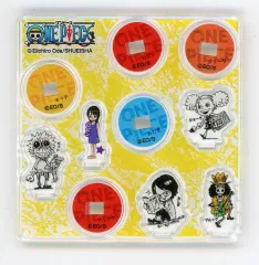 【中古】アクリルスタンド・アクリルパネル ジョーラ＆たしぎ＆ニコ・ロビン(子供)＆ブルック＆ユースタス・キッド 「ワンピース アクリルmini☆miniフィギュア 第3弾」