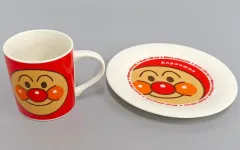 【中古】食器 アンパンマン マグ＆ケーキ皿セット 「それいけ! アンパンマン」