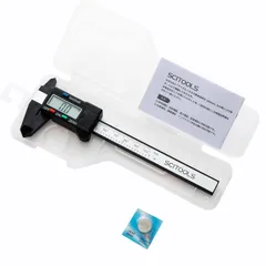 新品 予備電池付 オートパワーオフ機能コンパクトで保管や持ち運び便利DIY大工道具最適 内径/外径/深さ/段差測定用高精度のぎす ゼロセット機能 日本語取扱説明書付 ポケットノギス 保管ケース付 100mm 測量精度0.1mm多機能 デジタルノギス SCITO