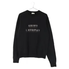 SAINT LAURENT PARIS (サンローランパリ) ロゴプリント クルーネックスウェット ブラック 541864 YB2YKのサムネイル