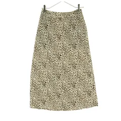 美品 KBF ケービーエフ 豹柄 ロングスカート F ブラウン系 アーバンリサーチ レディース 古着