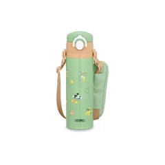 【新品】 サーモス 水筒 真空断熱キッズケータイマグ 500ml ミッキー グリーン 取りはずしできるストラップ 肩に優しいショルダーパット付き 子供用 通園通学 JOI-501DS G 1