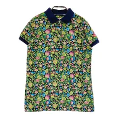 サイズ：1 MASTER BUNNY EDITION マスターバニーエディション  半袖ポロシャツ 花柄 ブラック系 [240101513173] ゴルフウェア レディース ストスト