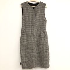 green label relaxing グリーンレーベル リラクシング ロング ベスト レディース ブラウン系 毛混合 秋冬 ベルト付き 25d菊TK