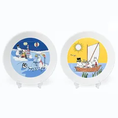 新品 アラビア ARABIA プレート 2024年 ウィンター 冬限定 19cm ムーミンコレクション 絵皿 コレクターズ プレートセット ペア ボンファイアー&セーリング 1071466 洋食器 北欧 雑貨 キッチン フィンランド 陶器