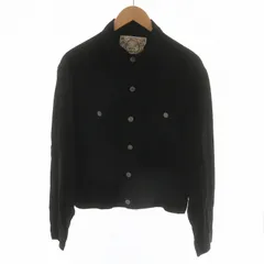 エヴィス EVISU トラッカージャケット 長袖シャツ ショート ステンカラー 36 S 黒 ブラック 1557 ■GY18 /MQのサムネイル