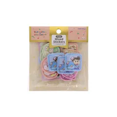 【メール便】クレヨンしんちゃんxサンリオキャラクターズ フレークシール ミックスステッカー カスカベ防衛隊 サンスター文具 デコシール キャラクター グッズ 