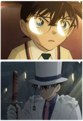 【中古】クリアファイル B.コナン＆キッド＆平次 場面写クリアファイルセット 「名探偵コナン 100万ドルの五稜星」