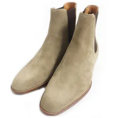 未使用品□SAINT LAURENT PARIS/サンローランパリ 443208 ワイアット スウェード チェルシーブーツ/サイドゴアブーツ ベージュ 40 伊製のサムネイル