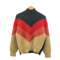 ボッテガヴェネタ BOTTEGA VENETA ニット ニット ベージュ/レッド/ネイビー ウール ニット メンズ Used Aのサムネイル