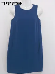 ◇ NATURAL BEAUTY BASIC ナチュラルビューティーベーシック ノースリーブ ミニ ワンピース サイズS ブルー レディース  【中古】 【1108100007314】