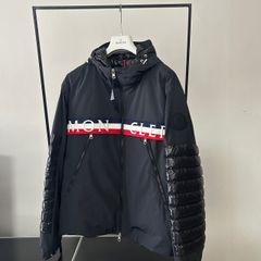 モンクレール★ビックロゴワッペン★ブラックダウンジャケット★サイズ5★未使用品
