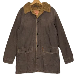 Levi's/リーバイス 71600 コーデュロイ シェルパジャケット ボアライナー カバーオール アウター オーバーサイズ ビッグシルエット Tunisia製 Lサイズ ブラウン