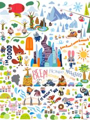 Ceaco - ディズニー - ズートピア - 300 特大ピース ジグソーパズル 