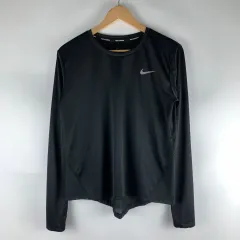 NIKE(ナイキ) ランニング ドライフィット 黒 長袖Tシャツ L 250925
